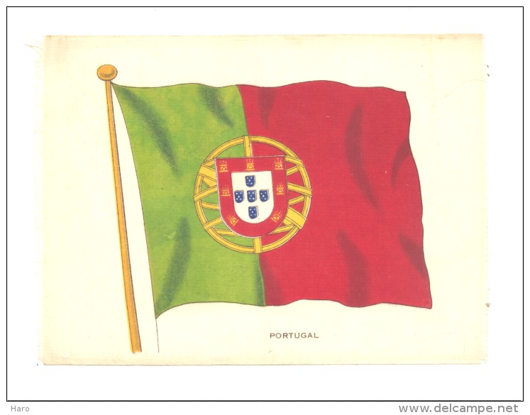 B.D.V. Cigarettes - Drapeau Imprimé  Soie Ou Tissu Satiné ( 11 X 16 Cm)  - PORTUGAL - Autres & Non Classés