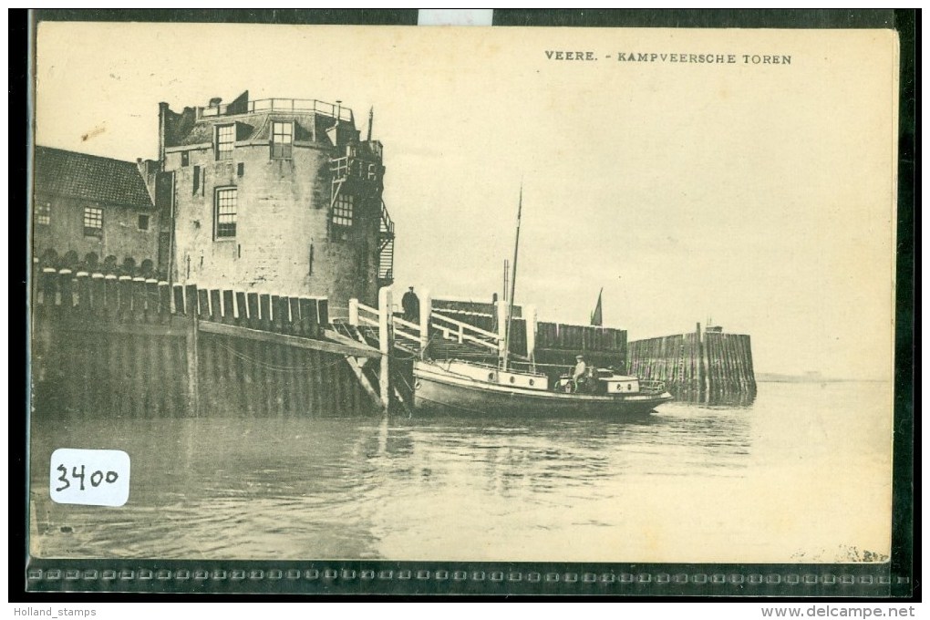 VEERE * ZEELAND * KAMPVEERSCHE TOREN * ANSICHTKAART * CPA * GELOPEN IN 1932 Naar DEN HAAG (3400) - Veere