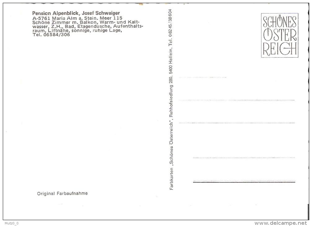 AK 0030  Maria Alm - Pension Alpenblick , Josef Schwaiger Um 1970-80 - Hotels & Gaststätten