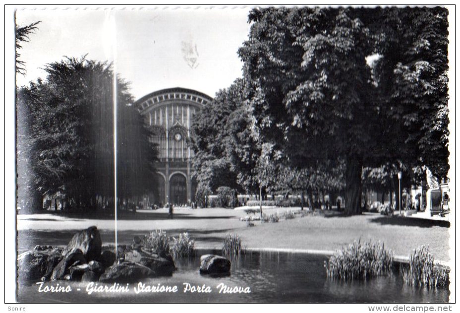 TORINO 1955 - GIARDINI STAZIONE PORTA NUOVA - C808 - Parcs & Jardins