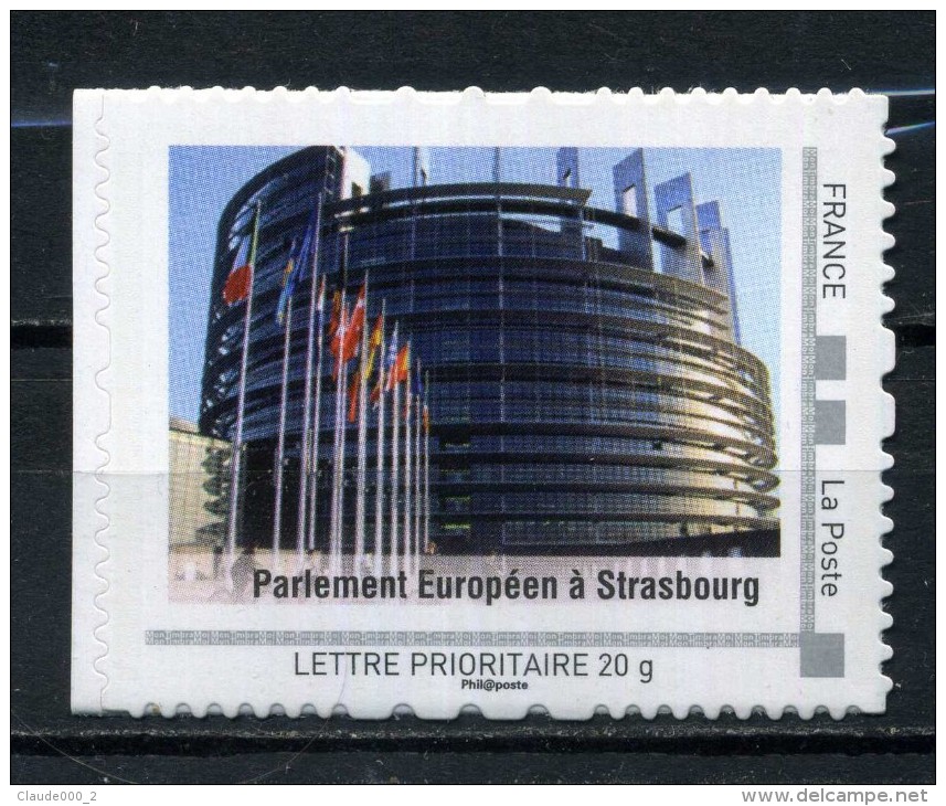 Parlement Européen A Strasbourg .  Adhésif Neuf ** . Collector " ALSACE "  2009 - Collectors