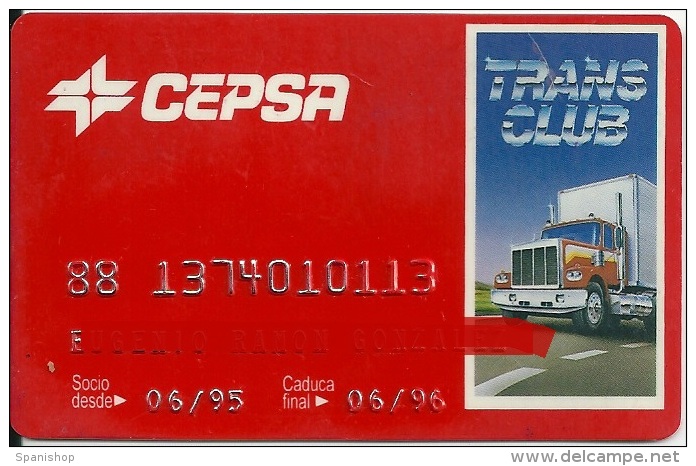 Gasoil - Gasoline - Oil Card CEPSA , Truck Picture - Other & Unclassified