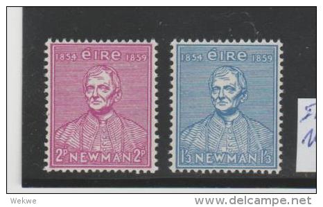 Irl Mi.Nr. 122-23/  IRLAND - Kath. Uni 1954 ** MNH - Unused Stamps
