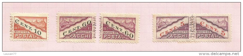 Saint-Marin Colis Postaux N°16,17,22 Côte 0.75 Euros - Parcel Post Stamps