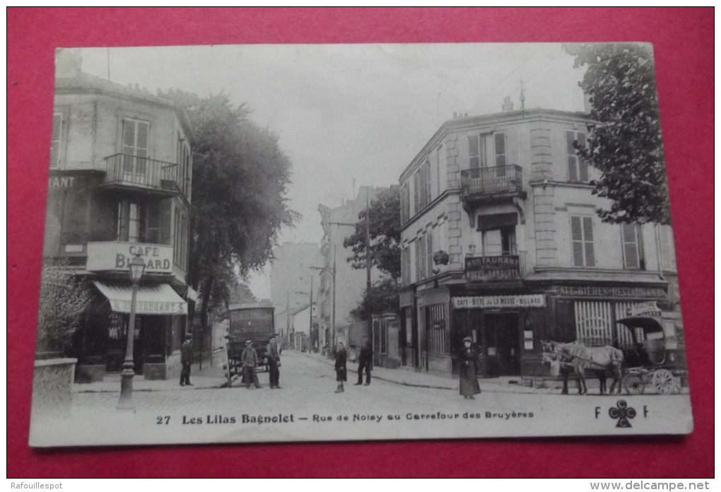 Cp Les Lilas Bagnolet Rue De Nolay Au Carrefour Des Bruyeres - Les Lilas