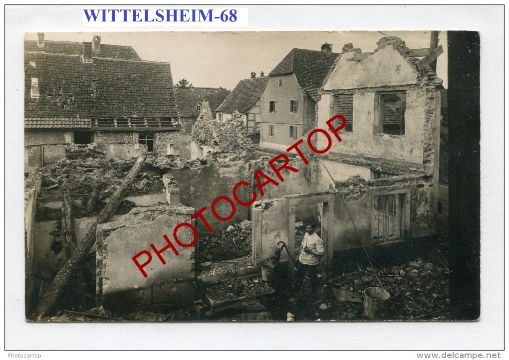 WITTELSHEIM-Carte Photo Allemande-Guerre 14-18-1WK-Frankreich-France-68- - Cernay