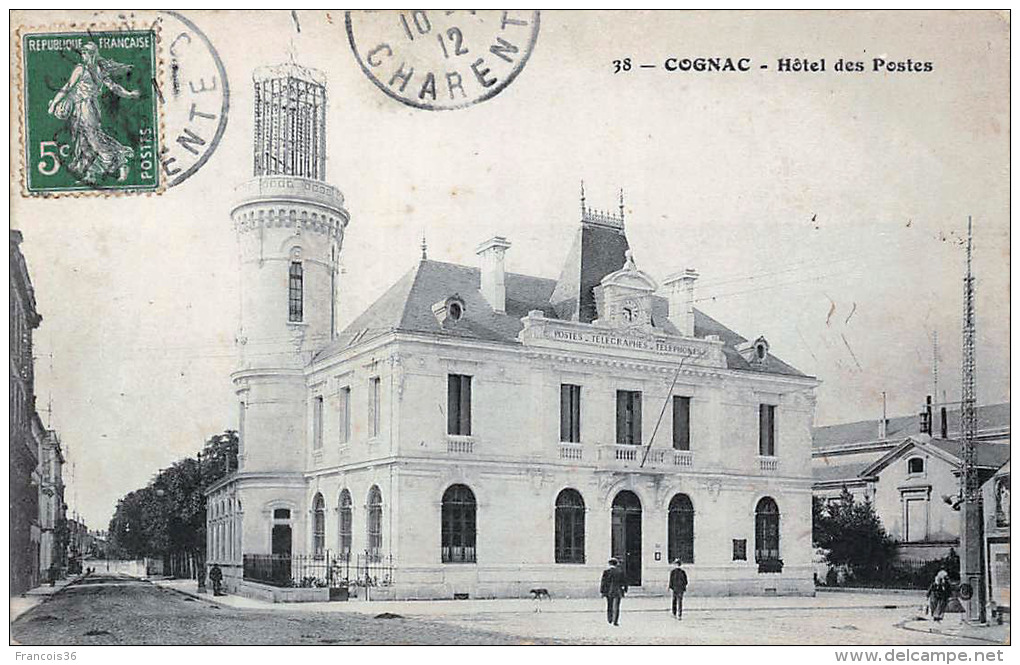 Lot de 47 CPA de COGNAC - 100% scannées - Cartes postales anciennes en très bon état général