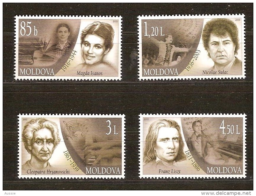 Moldova Moldavie 2011 Yvertn° 673-76 ***  MNH Cote 13,00 Euro - Moldavie