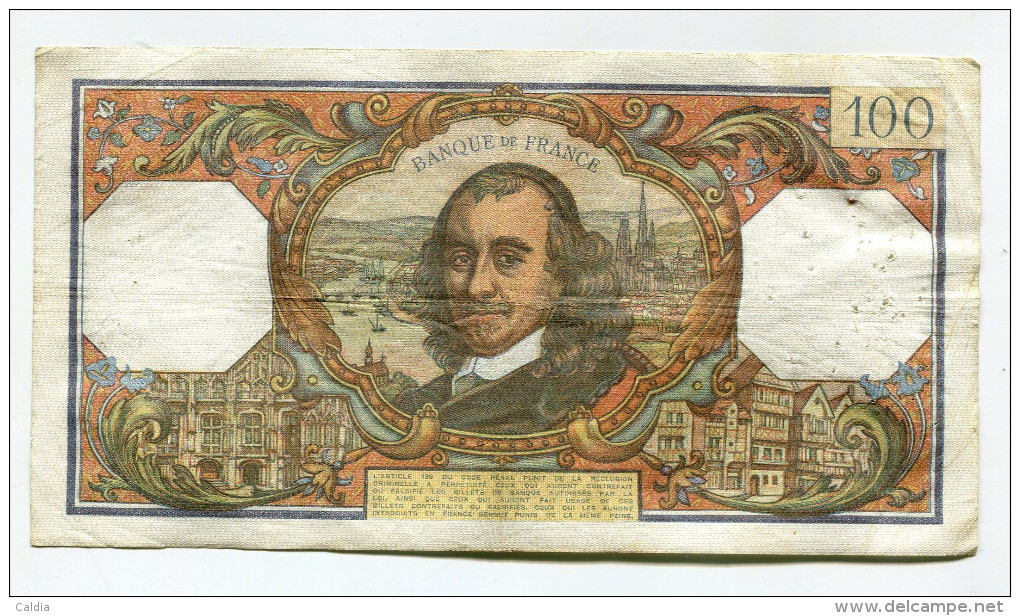 P France 100 Francs "" CORNEILLE "" 2 - 5 - 1968 # 2 - 100 F 1964-1979 ''Corneille''