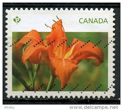 Canada 2012 P (permanent Postage) Orange Daylilly Issue #2529 - Used Stamps