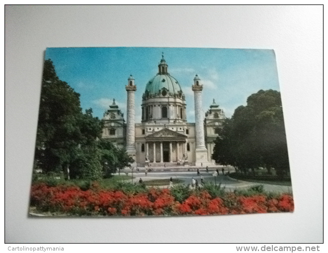 STORIA POSTALE FRANCOBOLLO COMMEMORATIVO Austria Vienna Chiesa Di San Carlo - Kirchen