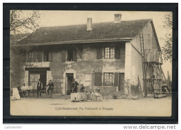 CPA:  01 - POUGNY - CAFÉ-RESTAURANT Fs. VUICHARD - Non Classés