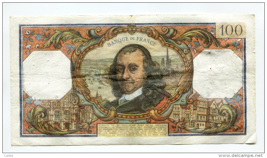 P France 100 Francs "" CORNEILLE "" 7 - 10 - 1971  # 1 - 100 F 1964-1979 ''Corneille''