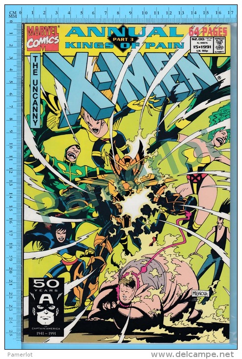 X-men Marvel Comics. BD  ( 1991 # 15 " 64 Pages, Annual Part / Kings Of Pain" ) - Marvel