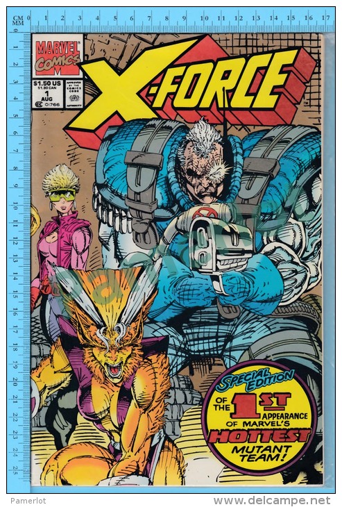 X-Force Marvel U.S. BD Comics ( 1991  # 1,Special Edition "Mutan Team"  ) - Marvel