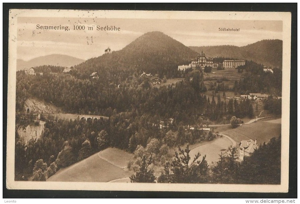 SEMMERING Südbahnhotel Niederösterreich 1913 - Semmering