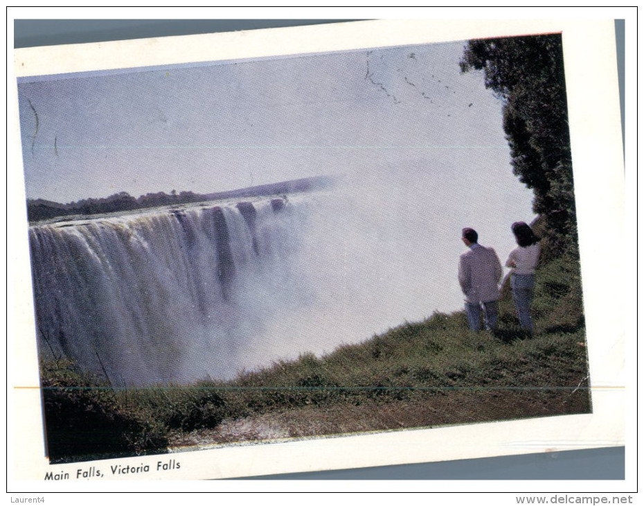 (544) Tanzania - Victoria Falls (Rhodesia Stamps At Back Of Card) - Tansania