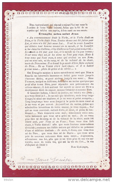 IMAGE PIEUSE  "La Communion De Noël - La Messe De L'Aurore" - Images Religieuses