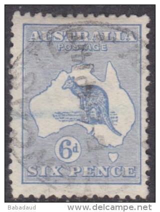 Australia:  George V, Kangaroo,  1913, 6d Ultramarine, C.d.s. Used - Used Stamps