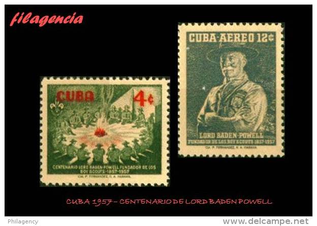 CUBA MINT. 1957-02 CENTENARIO DE LORD BADEN POWELL. CREADOR DEL MOVIMIENTO SCOUT - Unused Stamps