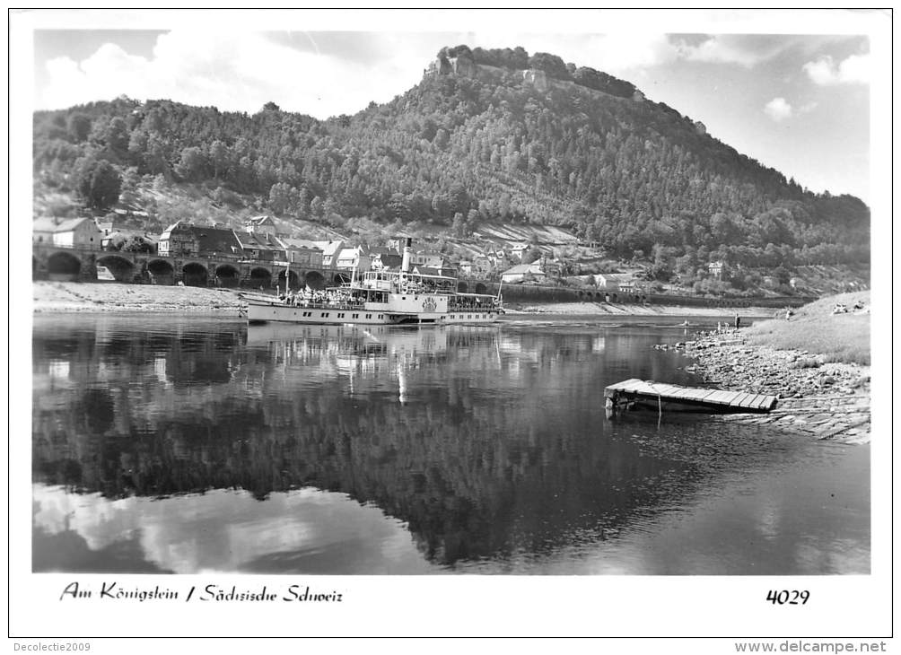 BG2107 Dampfer Pirna Ship Bateaux Am Konigstein Schweiz  CPSM 14x9.5cm Germany - Pirna