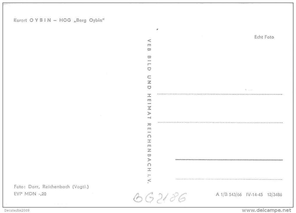 BG2186 Kurort Oybin Hog Berg Oybin   CPSM 14x9.5cm Germany - Oybin
