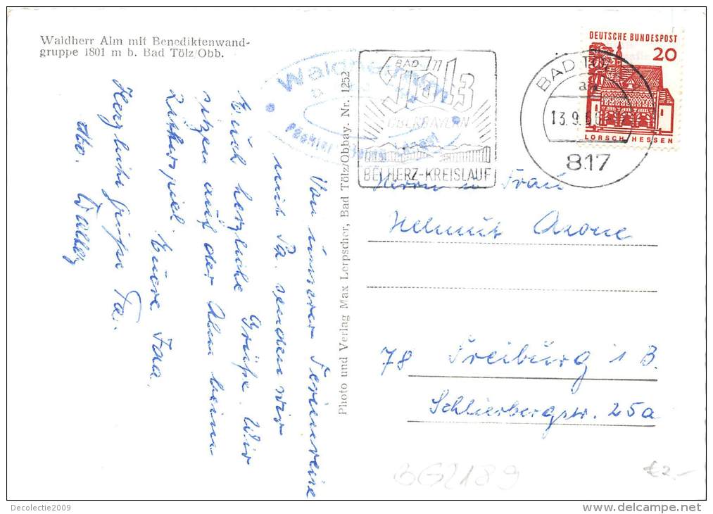 BG2189 Waldherr Alm Bad Tolz Benediktenwandgruppe   CPSM 14x9.5cm Germany - Bad Toelz