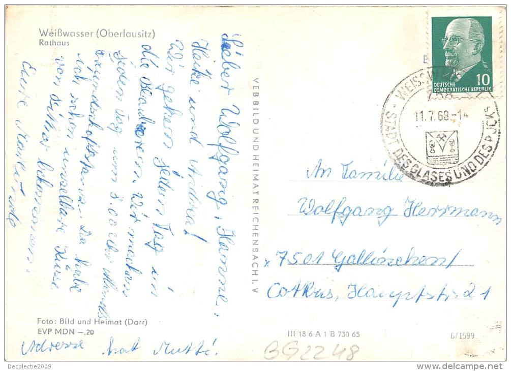 BG2248 Weisswasser Oberlausitz Rathaus  CPSM 14x9.5cm Germany - Weisswasser (Oberlausitz)