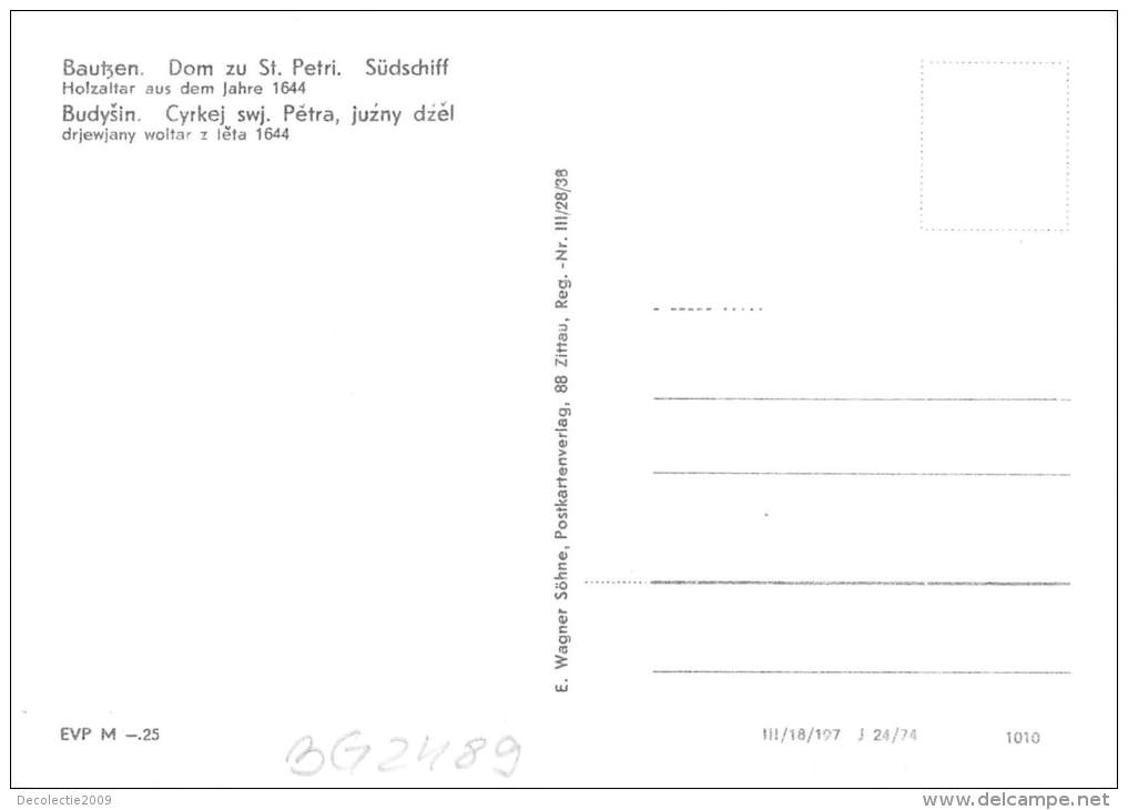 BG2489 Bautzen Dom Zu St Petri Sudschiff Holzaltar   CPSM 14x9.5cm Germany - Bautzen