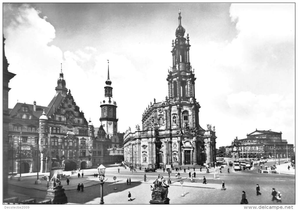 BG1151 Dresden Georgentor Kath Hofkirche Und Oper  Tramway CPSM 14x9.5cm Germany - Dresden