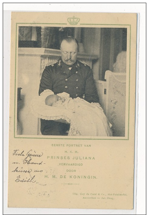 NL.-Prinzessin Juliana  Karte-über 100 Jahre Alt   (da3830   ) Siehe Scan ! - Familias Reales