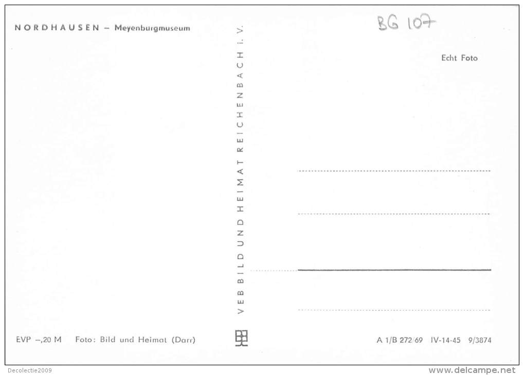 BG107 Nordhausen Meyenburgmuseum   CPSM 14x9.5cm Germany - Nordhausen