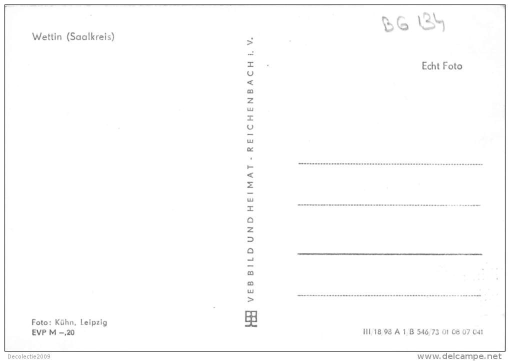 BG134 Wettin Saalkreis   CPSM 14x9.5cm Germany - Wettin