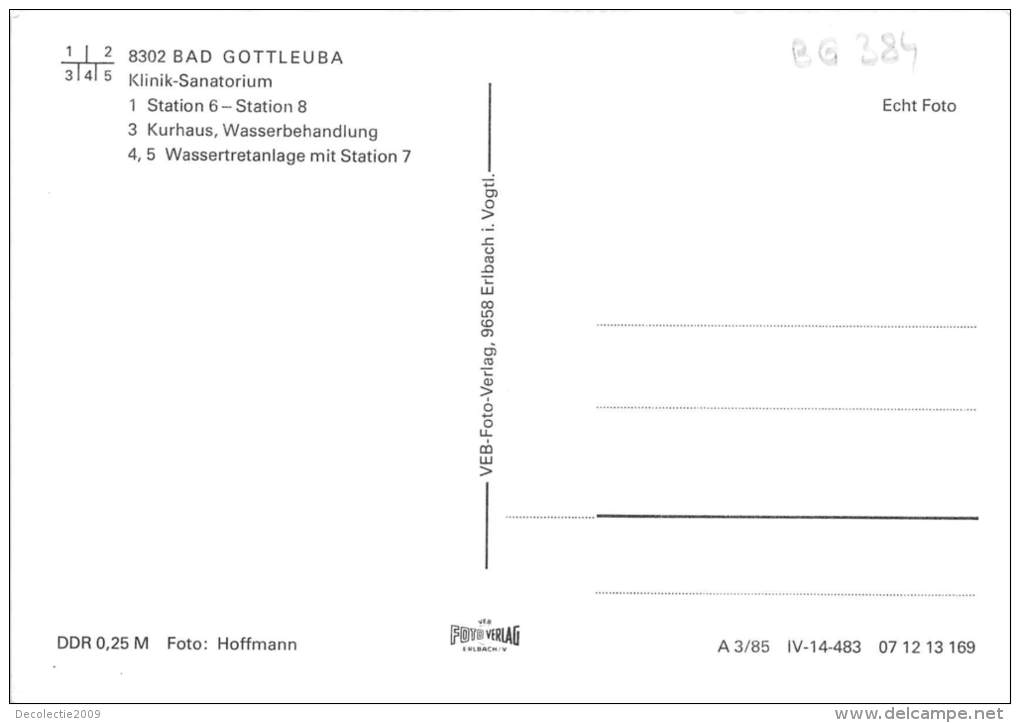 BG384 Bad Gottleuba Klinik Sanatorium  CPSM 14x9.5cm Germany - Bad Gottleuba-Berggiesshuebel