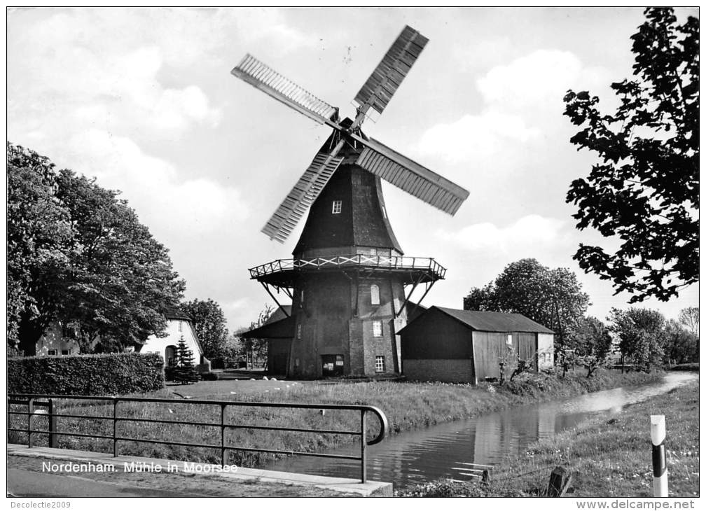 BG447 Nordenham Muhle In Moorsee Windmill Moulen A Vent  CPSM 14x9.5cm Germany - Nordenham