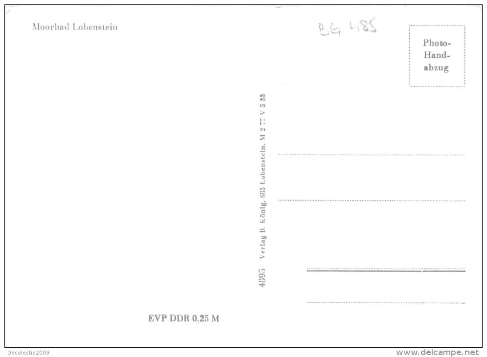 BG485 Moorbad Lobenstein   CPSM 14x9.5cm Germany - Lobenstein