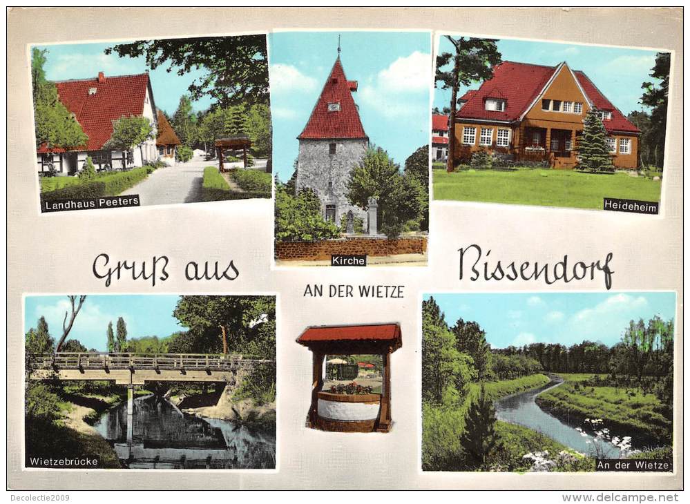 BG535 Bissendorf Multi Views Ander Wietze  CPSM 14x9.5cm Germany - Bissendorf