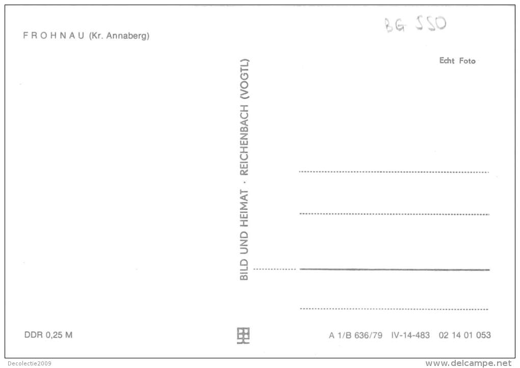 BG550 Frohnau Kr Annaberg Hammer Erzgebirge  CPSM 14x9.5cm Germany - Annaberg-Buchholz