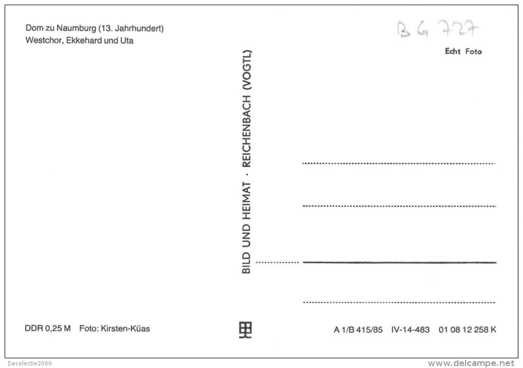BG727 Dom Zu Naumburg Westchor Ekkehard Und Uta Sculpture  CPSM 14x9.5cm Germany - Naumburg (Saale)