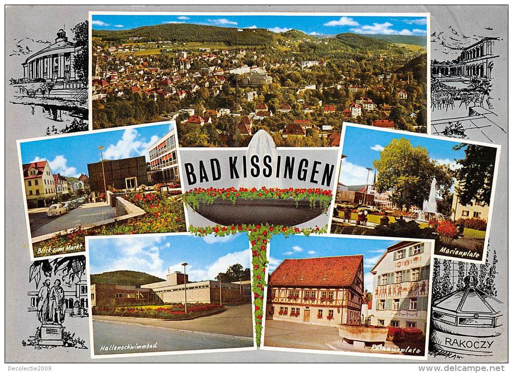 BG873 Bad Kissingen Multi Views   CPSM 14x9.5cm Germany - Bad Kissingen