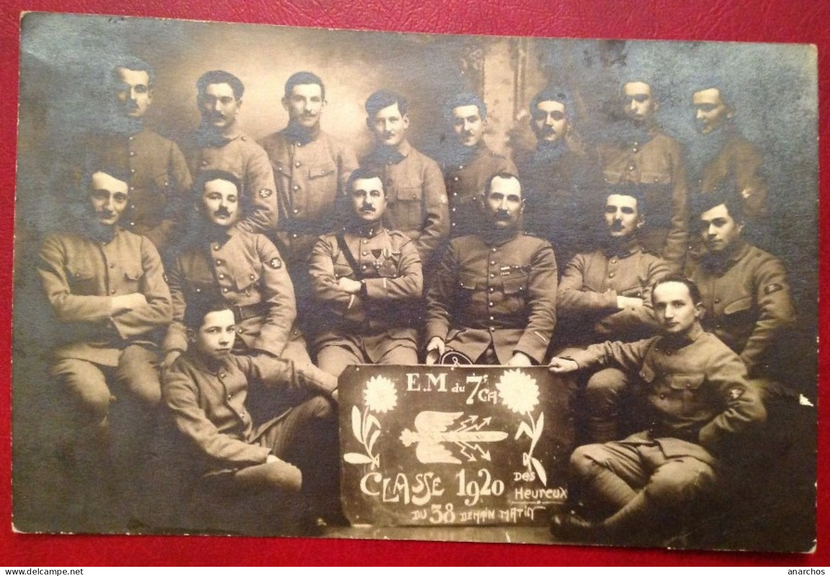 ALBERTVILLE EM Du 7e Bataillon De Chasseurs Alpins Classe 1920 Carte Photo - Albertville
