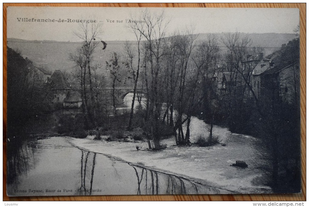 12 : Villefranche-de-Rouergue - Vue Sur L'Aveyron - Plan Inhabituel - (n°3485) - Villefranche De Rouergue