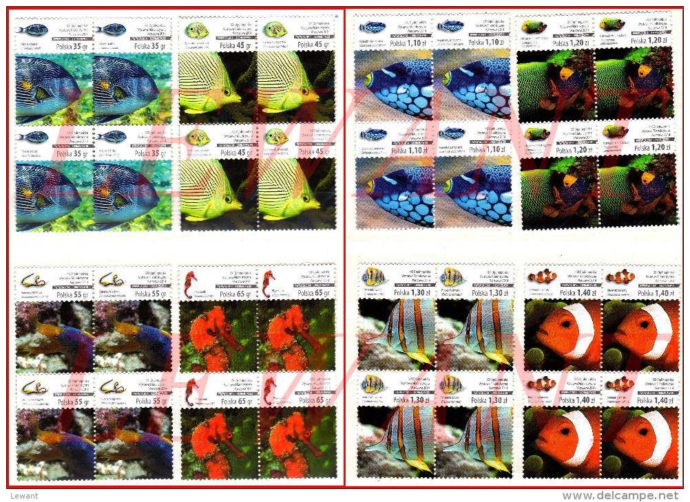 2014.10.10  XXI Warsaw National Philatelic Exhibition - Fishes 4v - MNH - Ungebraucht