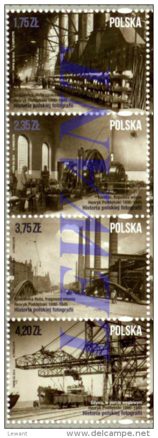 2014.07.11. History Of Polish Photography - Zinc Smelter, Coal Mine, Smelter Iron, Coal Port - MNH - Nuovi