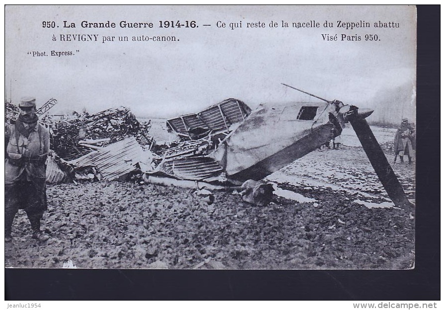 REVIGNY ZEPPELIN ABATTU - Revigny Sur Ornain