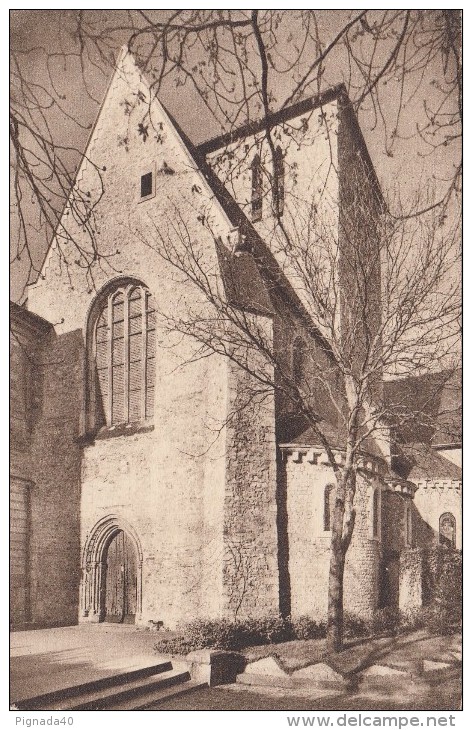 Cp , 72 , SOLESMES , L'Entrée De L'Église Abbatiale De Saint-Pierre - Solesmes