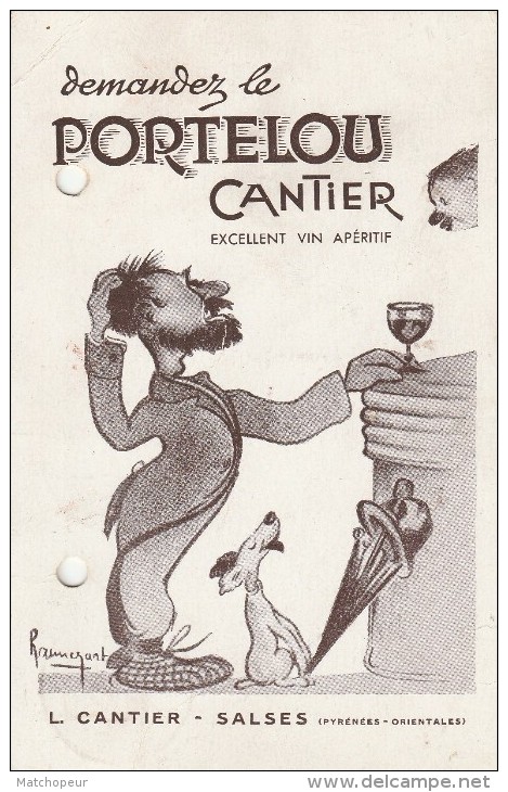 DEMANDEZ LE PORTELOU CANTIER EXCELLENT VIN APERITIF - L CANTIN SALSES - Salses