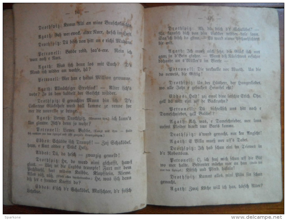 S' Chinesisch Loos (Ferd. Bastian) De 1903 (Dialeht Alsacien ?) - Théâtre & Scripts