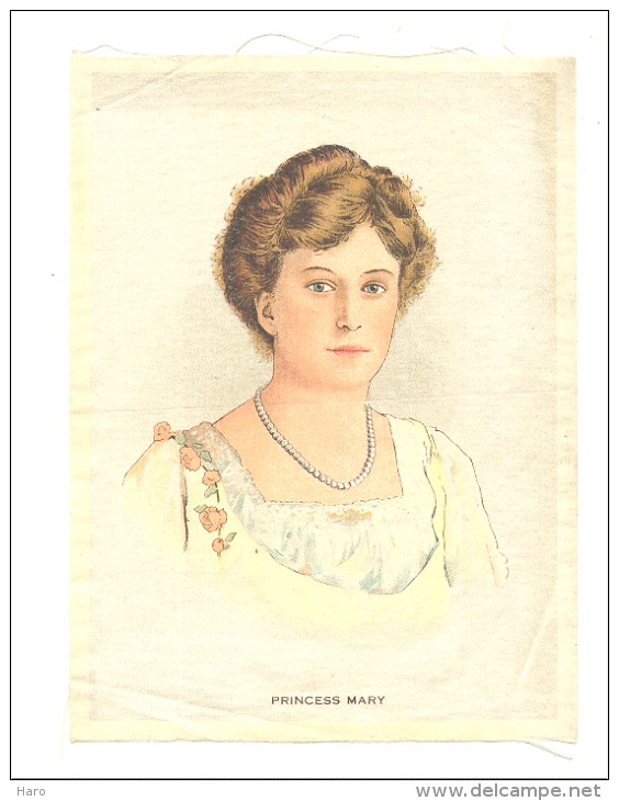 B.D.V. Cigarettes - Portrait Imprimé  Soie Ou Tissu Satiné ( 11 X 16 Cm) - Princess MARY - UK / GB - Autres & Non Classés