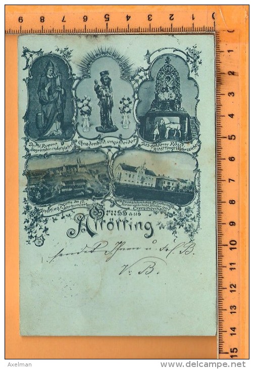 ALTÖTTING: Gruss, Litho Multi Vues, - Altoetting